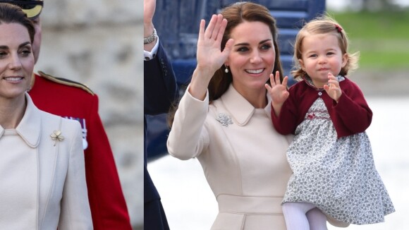 Vale a pena usar de novo! Kate Middleton repete trench coat de grife em evento