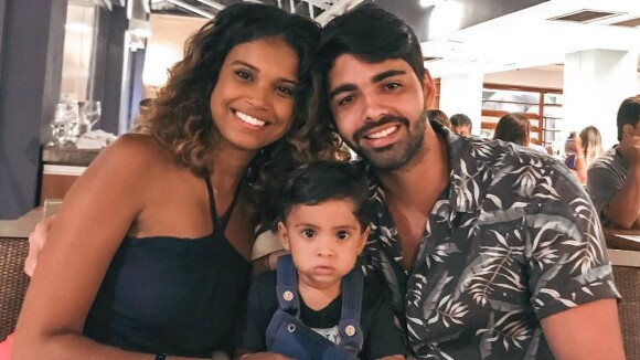 Filho de Aline Dias impressiona por semelhança com Rafael Cupello: 'Cara do pai'