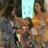 Cauã Reymond curte passeio no Fashion Mall com a filha, Sofia, Mariana Goldfarb e família da modelo, no Rio, na noite deste domingo, 16 de junho de 2019