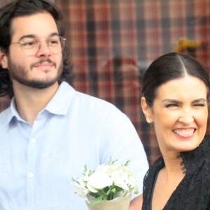 Fátima Bernardes foi prestigiada pelo namorado, Túlio Gadêlha, neste domingo, 7 de julho de 2019