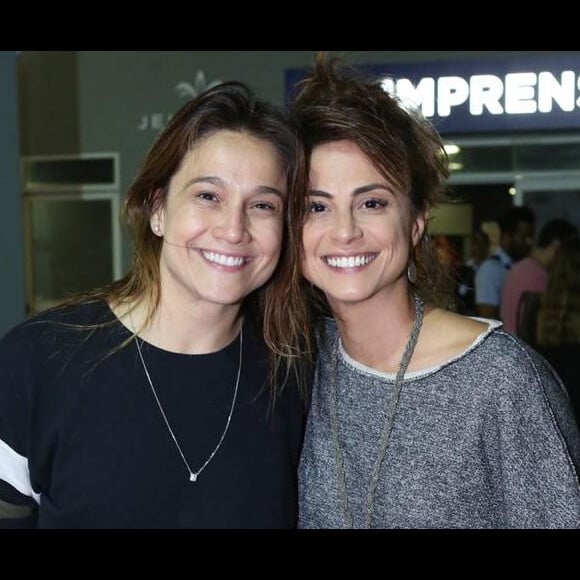 Fernanda Gentil levou a mulher, Priscila Montandon, para o show de Sandy e Junior no Rio nesta sexta-feira, 2 de agosto de 2019