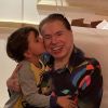 Silvio Santos ganhou beijo carinhoso do neto Pedro, filho de Patricia Abravanel, pelo Dia dos Pais