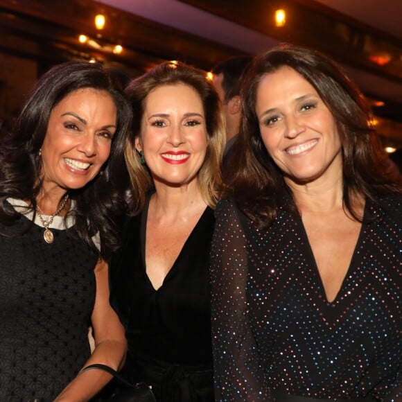 Festa dos 50 anos do 'Jornal Nacional' reuniu Cristina Ranzolin, Renata Capucci e Ana Luiza Guimarães