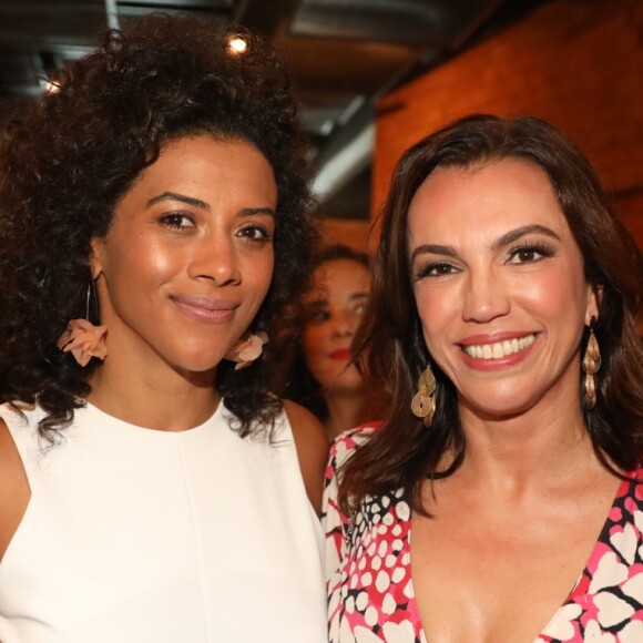 Festa dos 50 anos do 'Jornal Nacional' reuniu Aline Midlej e Ana Paulo Araújo