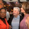 Dulceneia Novaes, Ediney Silvestre e Giuliana Morrone também foram à festa dos 50 anos do 'Jornal Nacional'