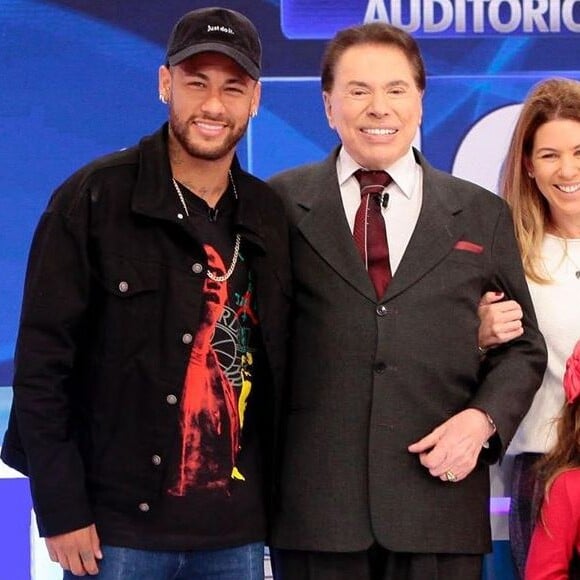 Neymar prestigiou programa de Silvio Santos, no SBT, antes de voltar aos gramados