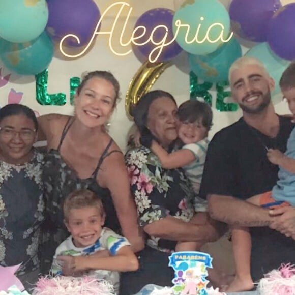 Luana Piovani e Pedro Scooby se reencontraram em Noronha para aniversário dos filhos neste domingo, dia 08 de setembro de 2019