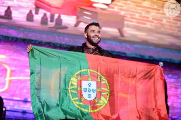 Gusttavo Lima se apresentou em Portugal na noite de sábado