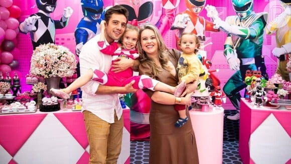 Rafael Cardoso e Mariana Bridi comemoraram os 5 anos da filha, Aurora, neste sábado, 28 de setembro de 2019