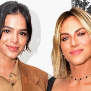 Bruna Marquezine ganha estímulo em treino com foto do corpo de Giovanna Ewbank