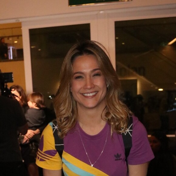 Fernanda Gentil levou o filho ao espetáculo da Turma da Mônica