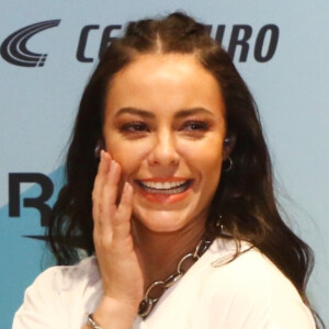 Paolla Oliveira inclui peças de academia em looks casuais, como contou em evento nesta sexta-feira, dia 01 de novembro de 2019