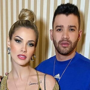 Gusttavo Lima chama Andressa Suita no palco e pede 3º filho em show na noite de sábado, dia 02 de novembro de 2019