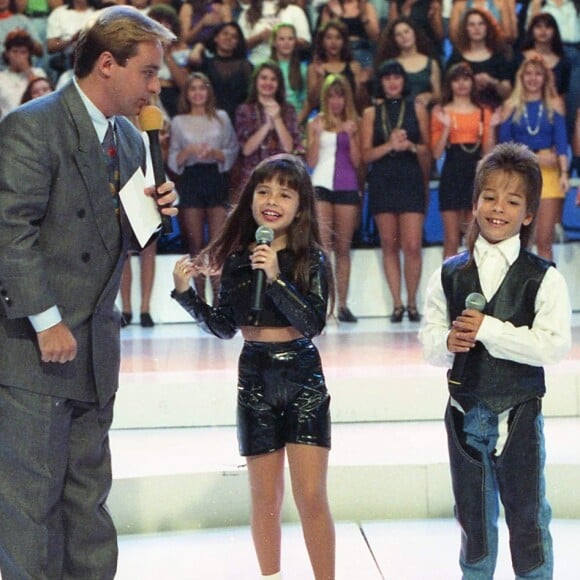 Gugu Liberato recebeu Sandy e Junior no começo da carreira no palco do SBT