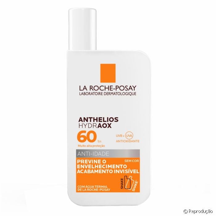   O Anthelios Hydraox, lançamento de La Roche-Posay, é antienvelhecimento: tem FPS 60, vitamina E e alta concentração de antioxidantes  