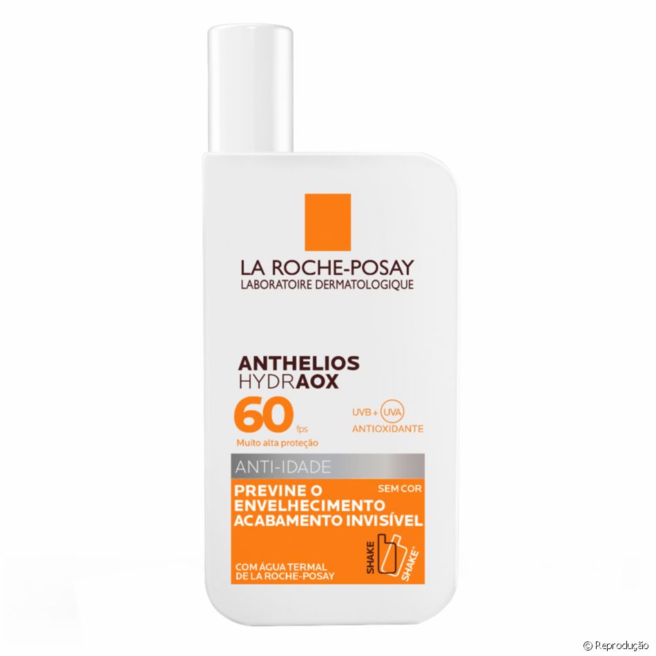   O Anthelios Hydraox, lançamento de La Roche-Posay, é antienvelhecimento: tem FPS 60, vitamina E e alta concentração de antioxidantes  