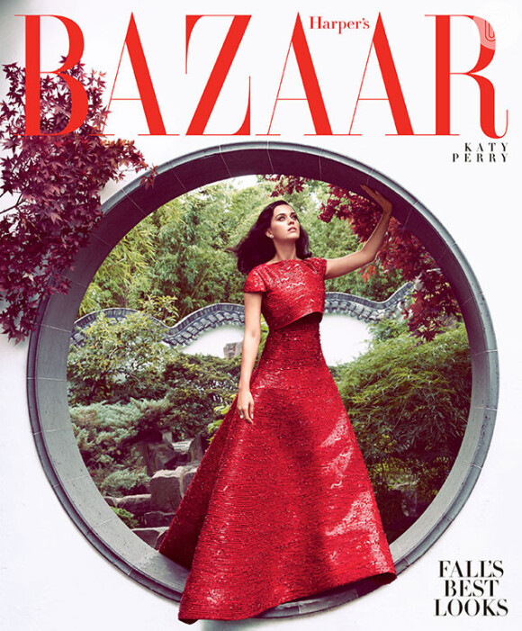Katy Perry foi capa da revista 'Harper's Bazzar' durante o mês de setembro