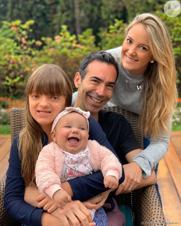 Ticiane Pinheiro e Cesar Tralli estão casados há 2 anos e são pais de Manuella, de 5 meses