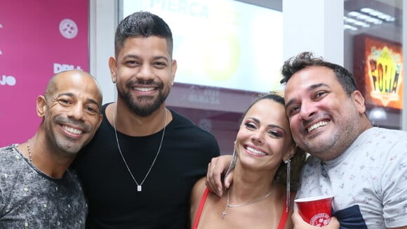 Em rumor de affair, Viviane Araujo ensaia no Salgueiro com empresário do Rio