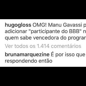 Bruna Marquezine comenta participação de Manu Gavassi no 'BBB'