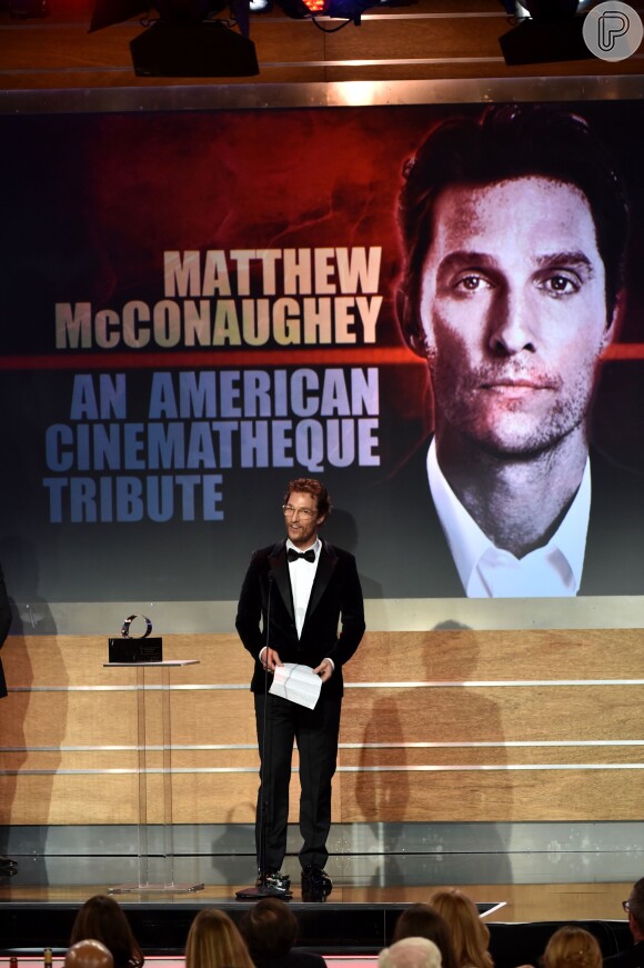 Matthew McConaughey participa do American Cinematheque Award
