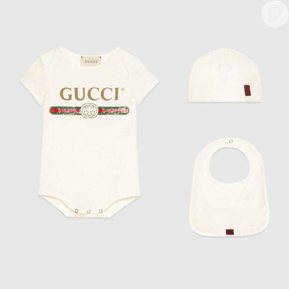 O filho de Marília Mendonça e Murilo Huff usou um kit da Gucci avaliado em R$ 1,1 mil