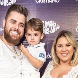 Zé Neto e Natália Toscano já são pais de José Filho, de 2 anos