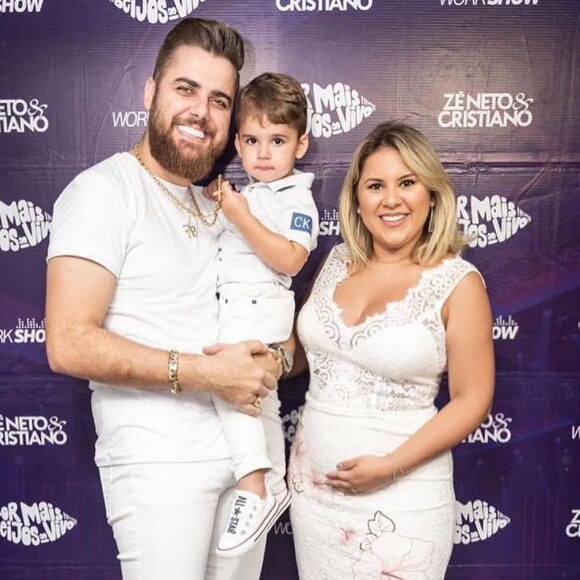 Zé Neto e Natália Toscano já são pais de José Filho, de 2 anos