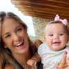 Tici Pinheiro festeja 7 meses de Manuella com foto da filha em look divertido nesta quarta-feira, dia 12 de fevereiro de 2020