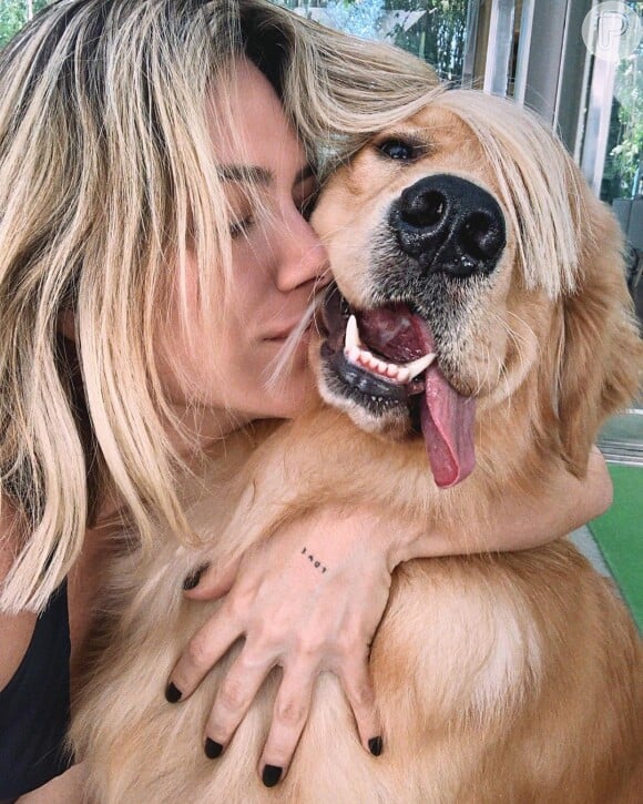 Filha de Giovanna Ewbank se apaixonou por cachorra Golden