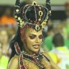 Quitéria Chagas não escondeu a emoção ao se despedir da Sapucaí após 20 anos de carnaval