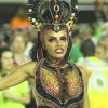 Quitéria Chagas interpretou a Mulher Diaba em desfile de carnaval