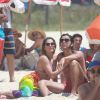 Deborah Secco e Rodrigo Simas gravam 'Boogie Oogie' em praia do Rio
