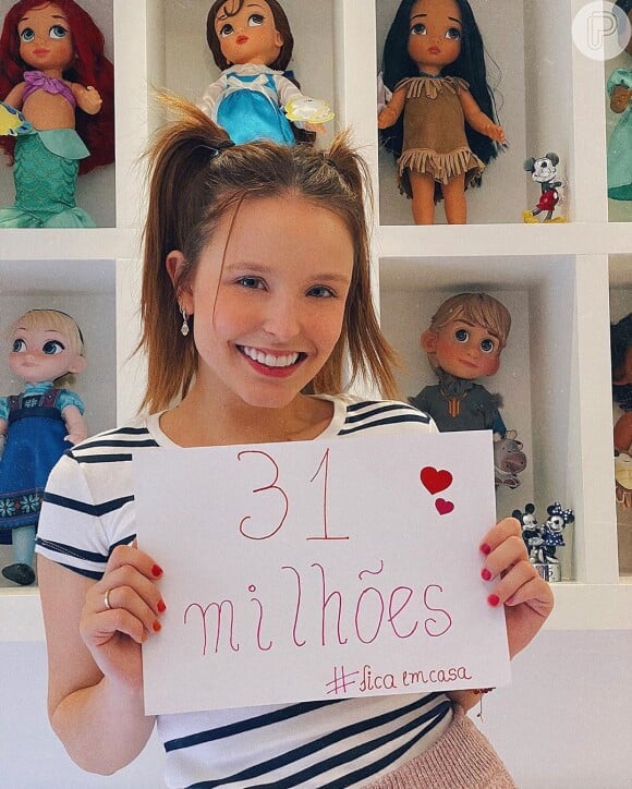 Larissa Manoela comemora 31 milhões de seguidores no Instagram