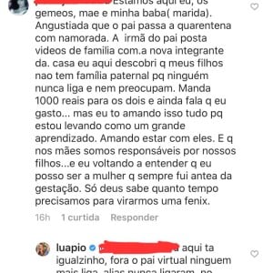 Luana Piovani critica Pedro Scooby na web