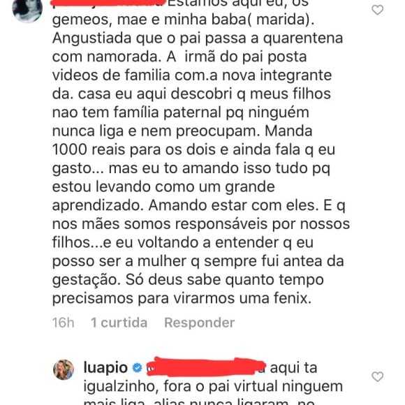 Luana Piovani critica Pedro Scooby na web