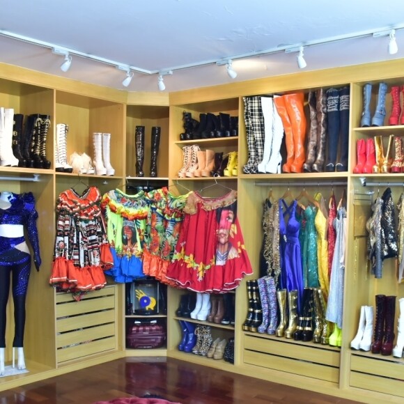 Joelma surpreende por quantidade de botas em closet
