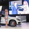 Claudia Leitte participou da apresentação do novo carro da Mercedes-Benz, em São Paulo