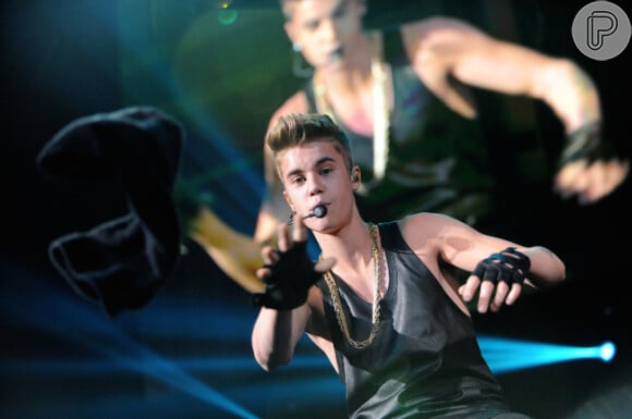 Justin se apresentou no 'Jingle Ball', em dezembro de 2012.
