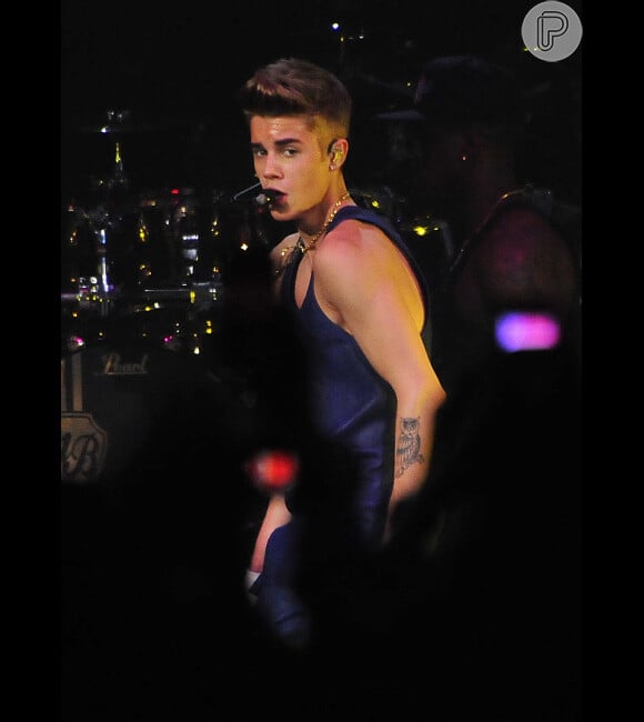 Justin durante o 'B96 Jingle Bash 2012' em dezembro de 2012