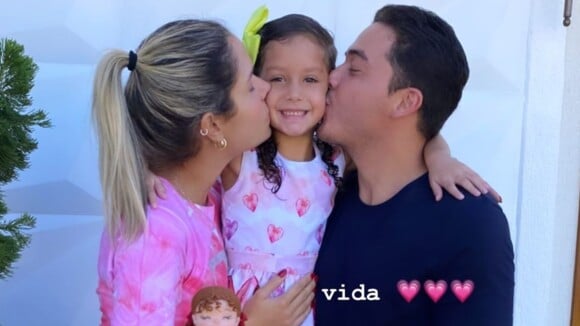Wesley Safadão e Thyane Dantas organizam festa para filha, Ysis: 'Dia especial'