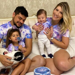 Cristiano e a mulher, Paula Vaccari, comemoram 5 meses do filho
