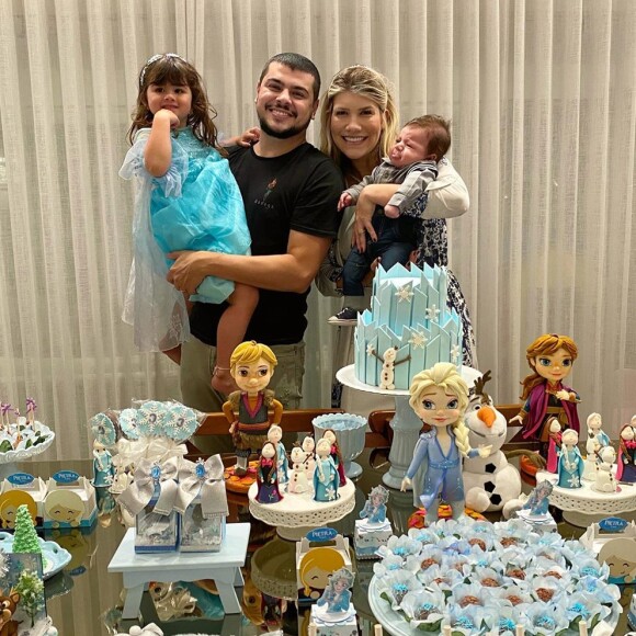 Cristiano e Paula Vaccari são pais de Pietra, de 3 anos, e Cristiano, de 5 meses