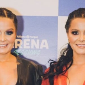 Maiara e Maraisa fazem show drive-in no Allianz Parque, em São Paulo, em 1 de agosto de 2020
