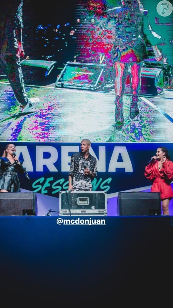 Maiara e Maraisa recebem MC Don Juan em show no Allianz Parque