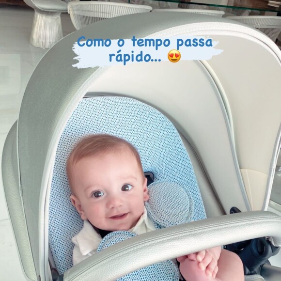 Romana Novais fica emocionada com crescimento do filho, Ravi