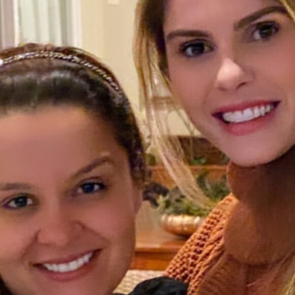Irmã de Maraisa, Maiara fez uma visita a Bárbara Evans e Gustavo Theodoro: 'Princesa'