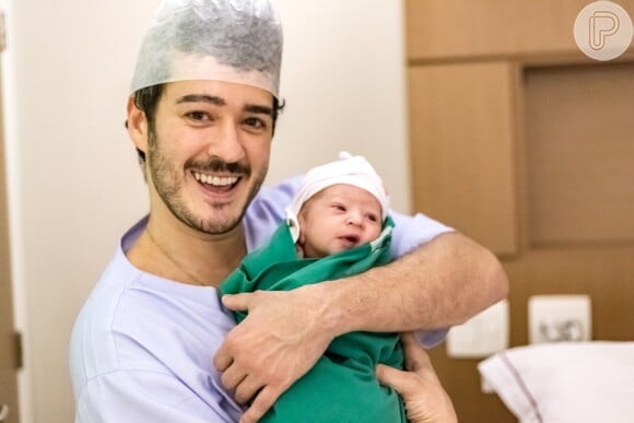 Marcos Veras comemorou o nascimento do filho, Davi, com post no Instagram