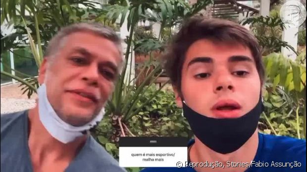 Vídeo: Fabio Assunção responde pergunta com filho, João