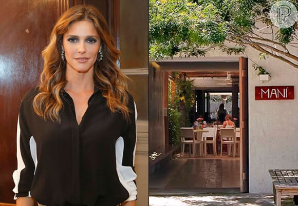 A atriz e modelo Fernanda Lima é proprietária do restaurante Mani